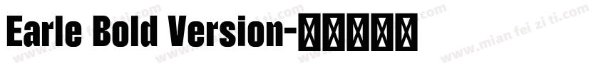 Earle Bold Version字体转换